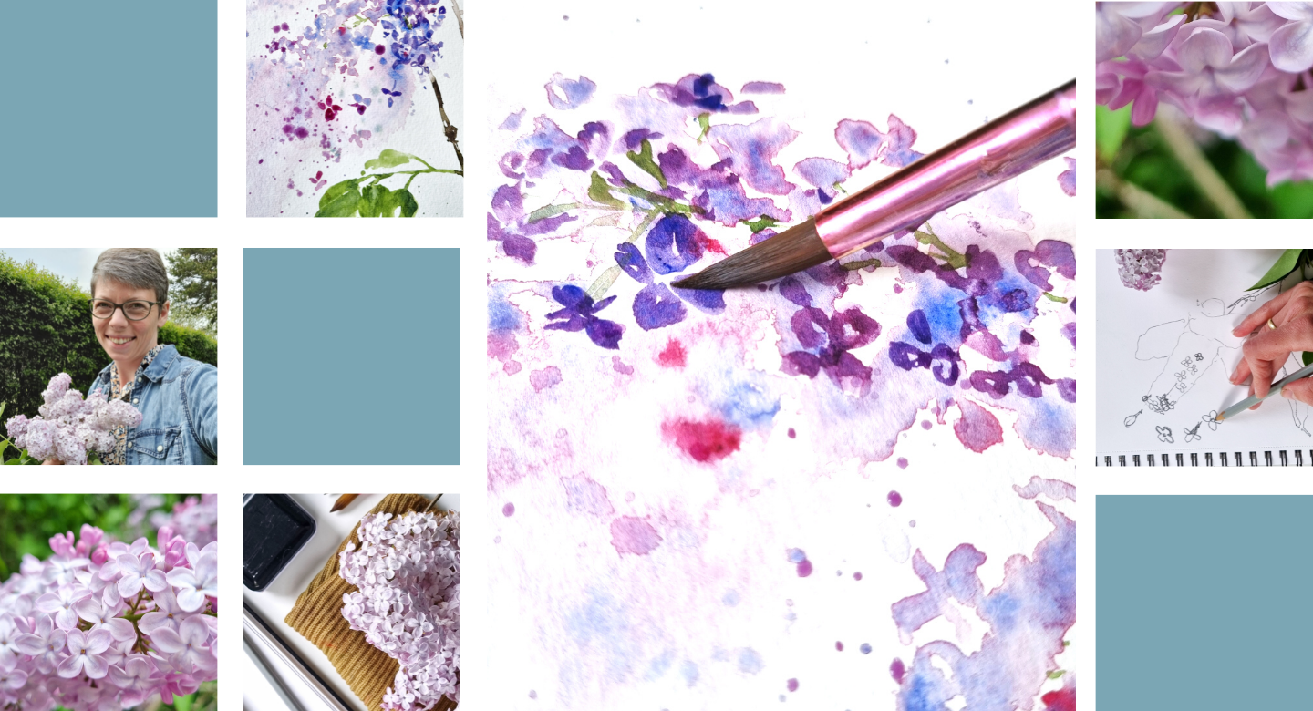 Loose Lilacs From Start To Finish Camilla Damsbo Art