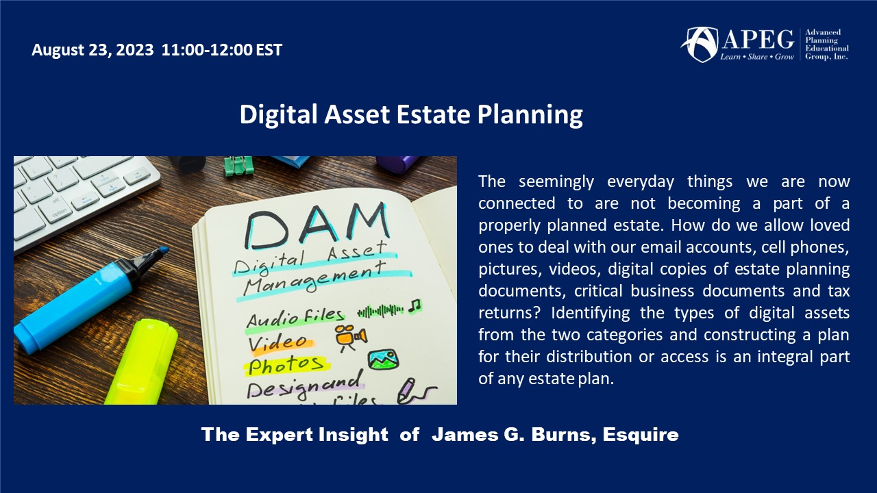 APEG Digital Asset Estate Planning  
