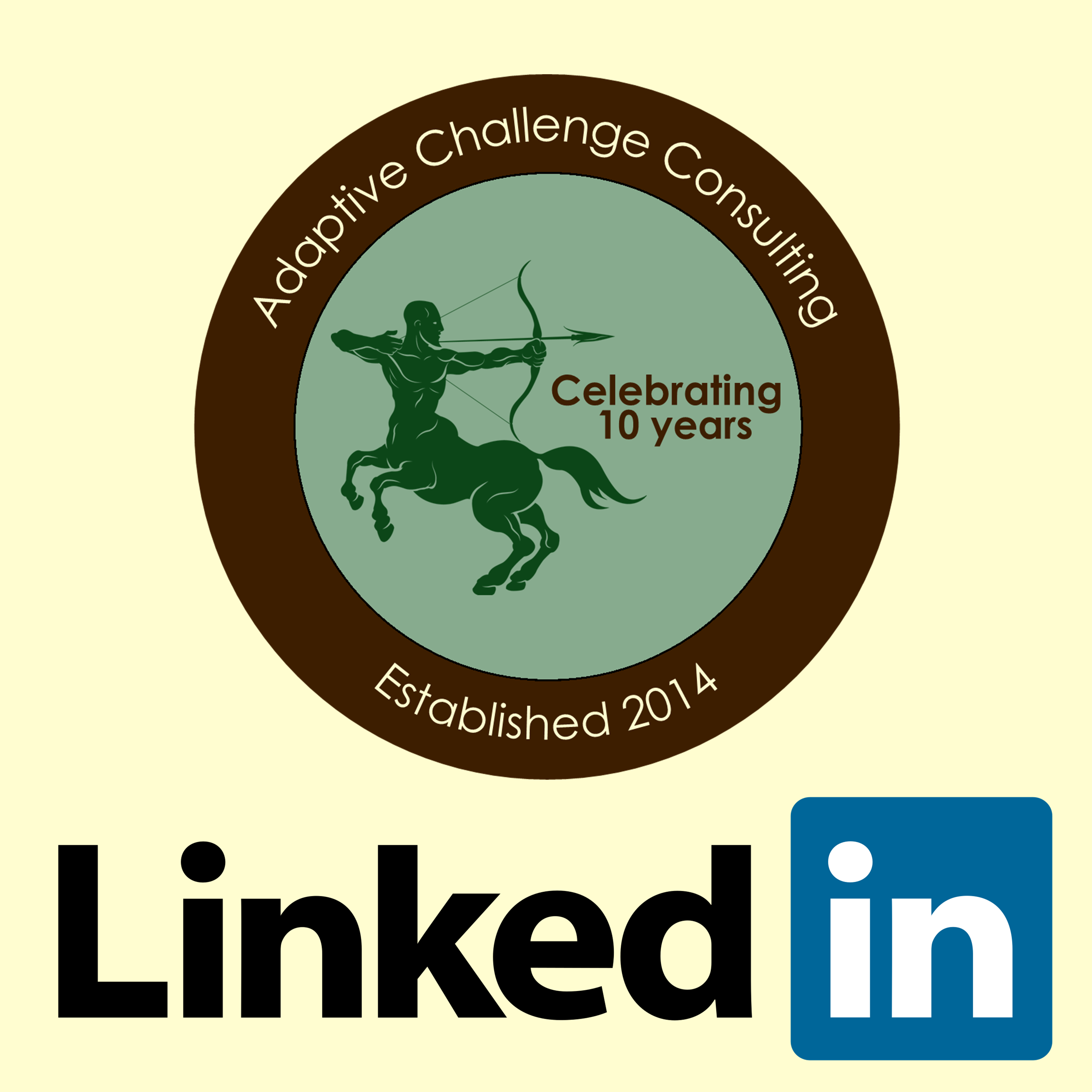 Adaptive Challenge Consulting Logo with LinkedIN graphic
