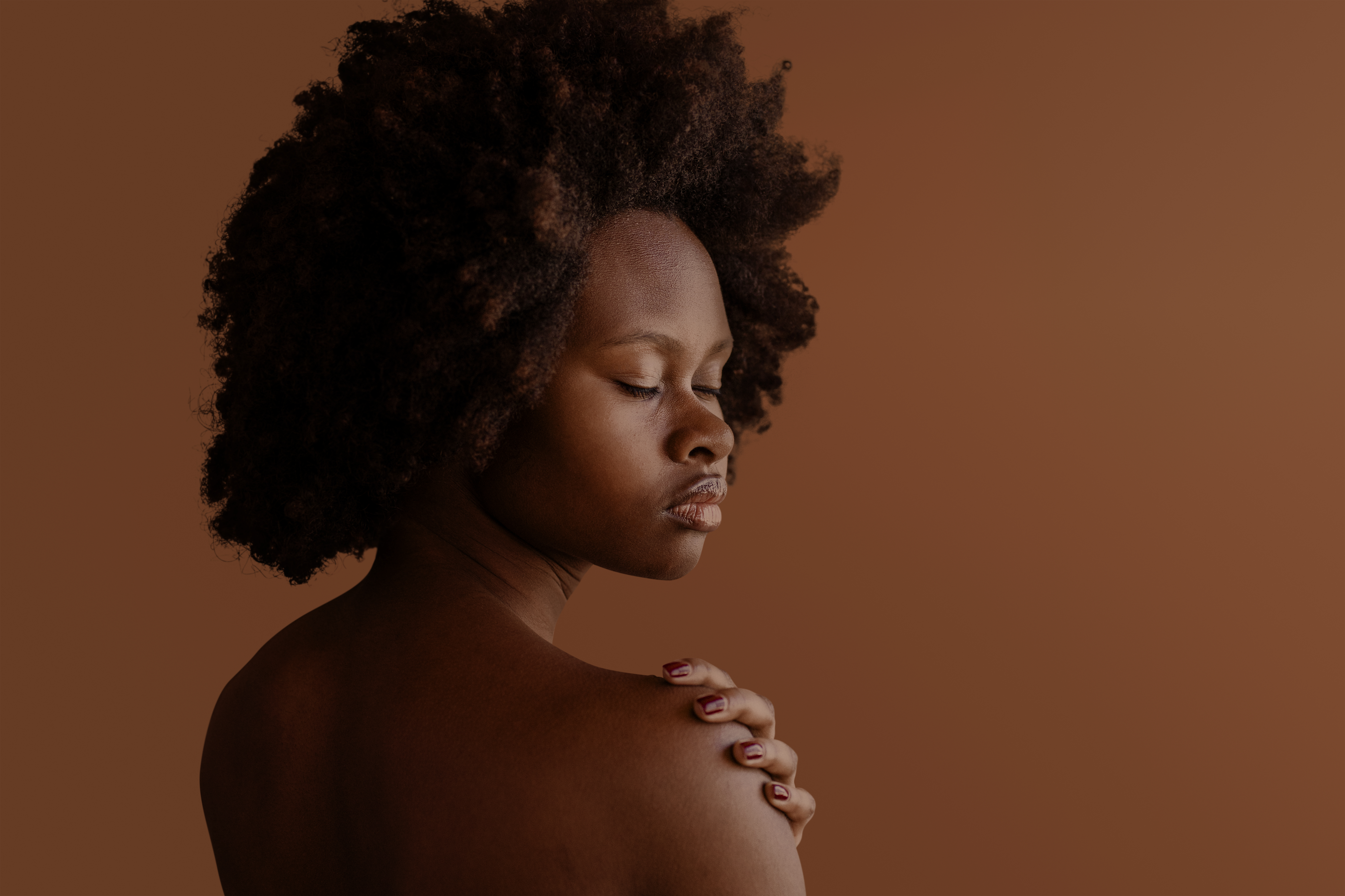 Young woman practicing meditation