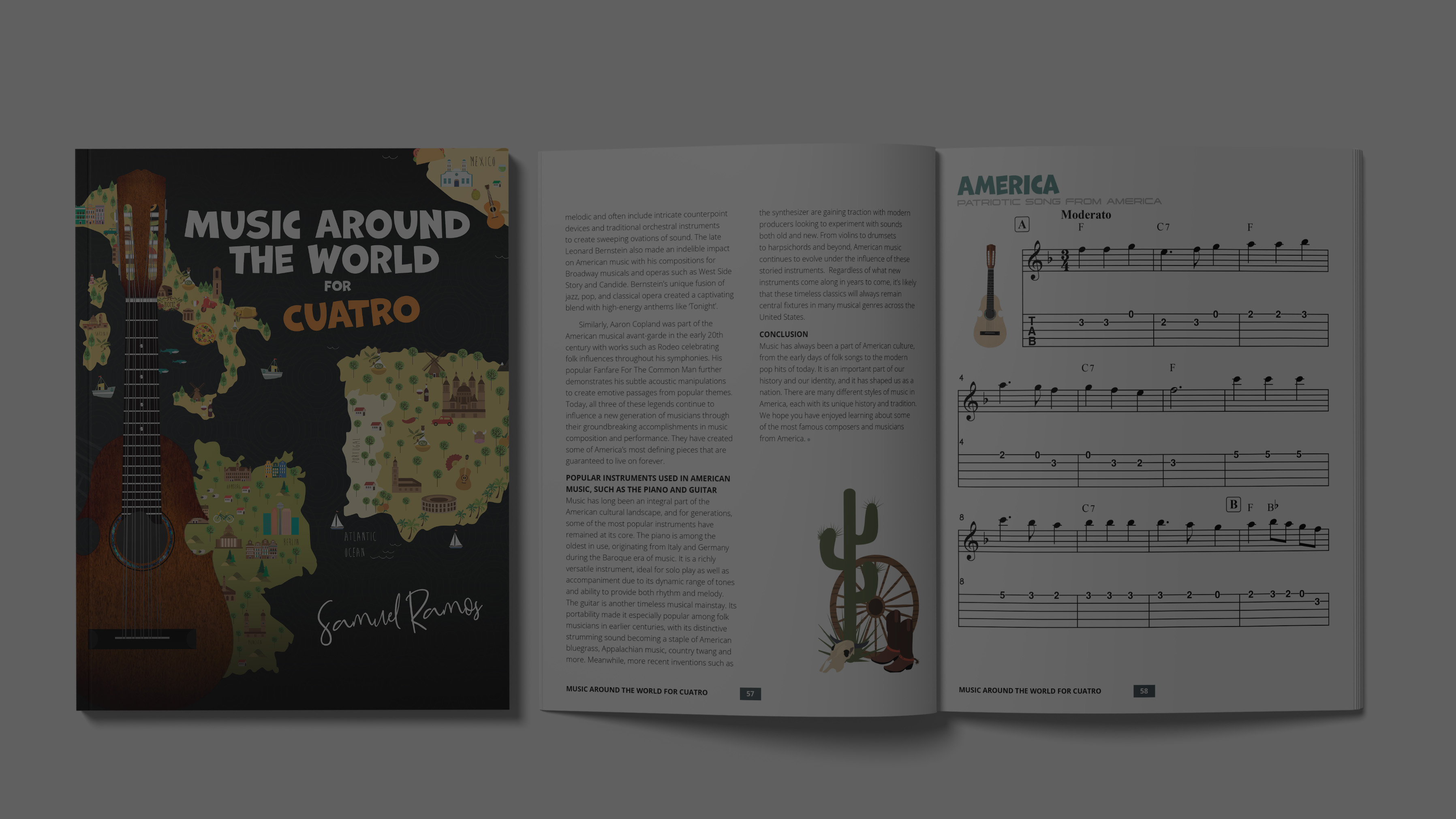 Music Around the World for Cuatro: A Journey Around the World, Learning Classic Songs from Each Destination 