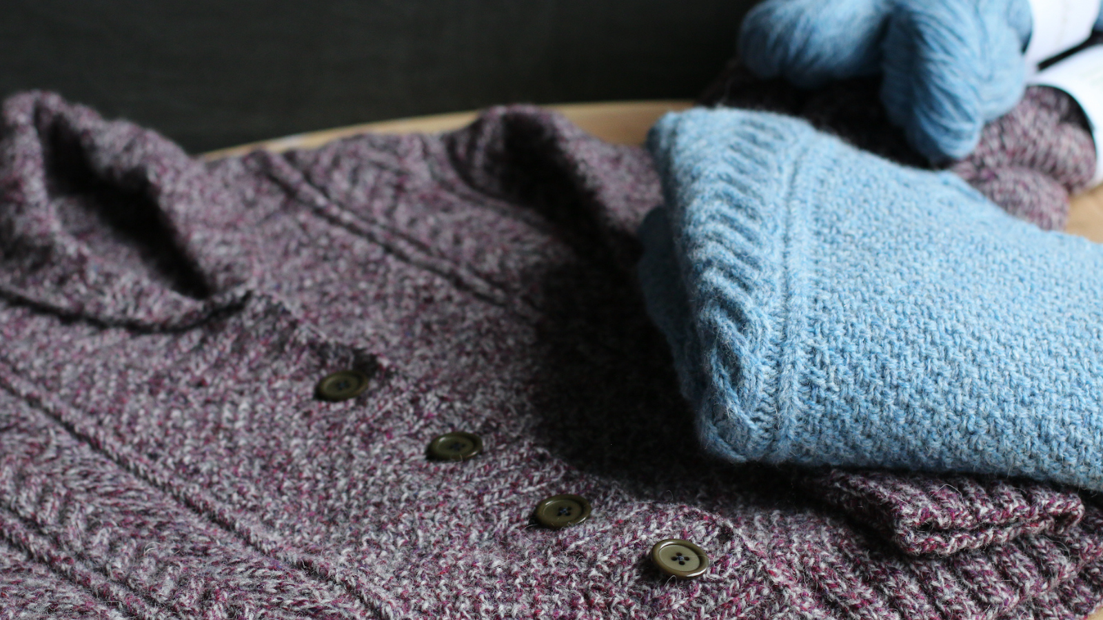 Mossy Way Sweater, Hand Knitting Yarn Kit