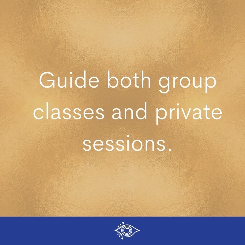 Guide both group classes and private sessions in sound healing and meditation with Sound Wisdom training.