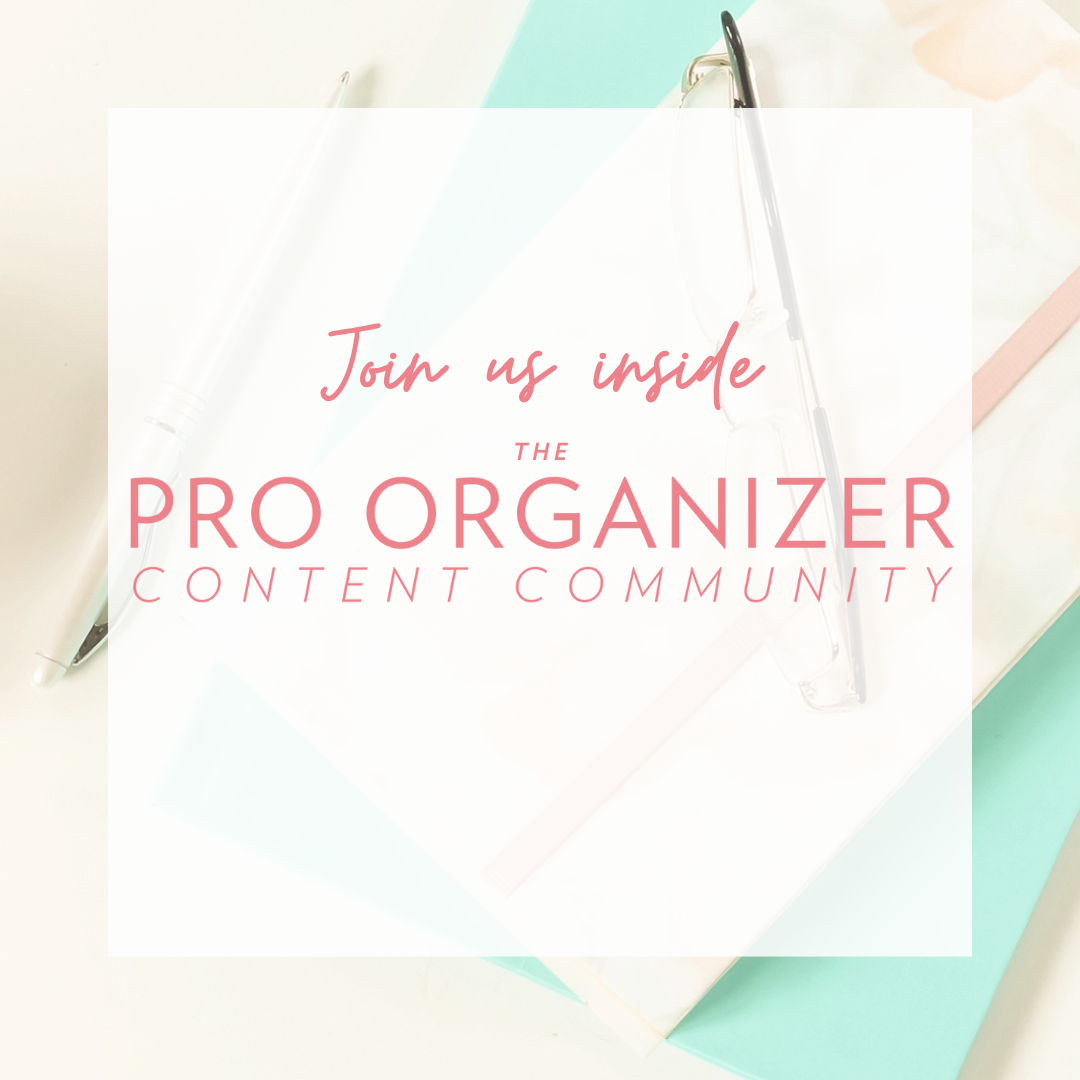 Pro Organizer Content Community