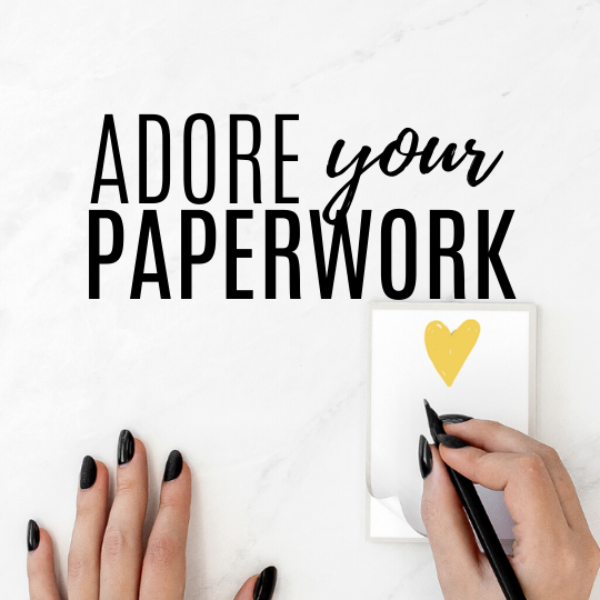 ADORE Your Paperwork - Paperwork Organising System