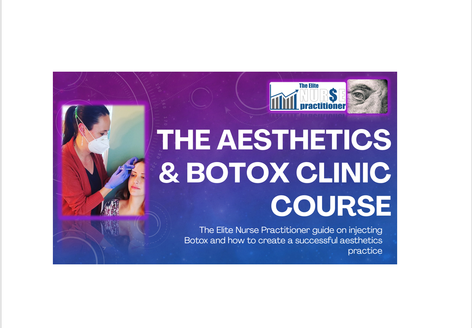 The Aesthetics And Botox Clinic Course -b | The Elite Nurse