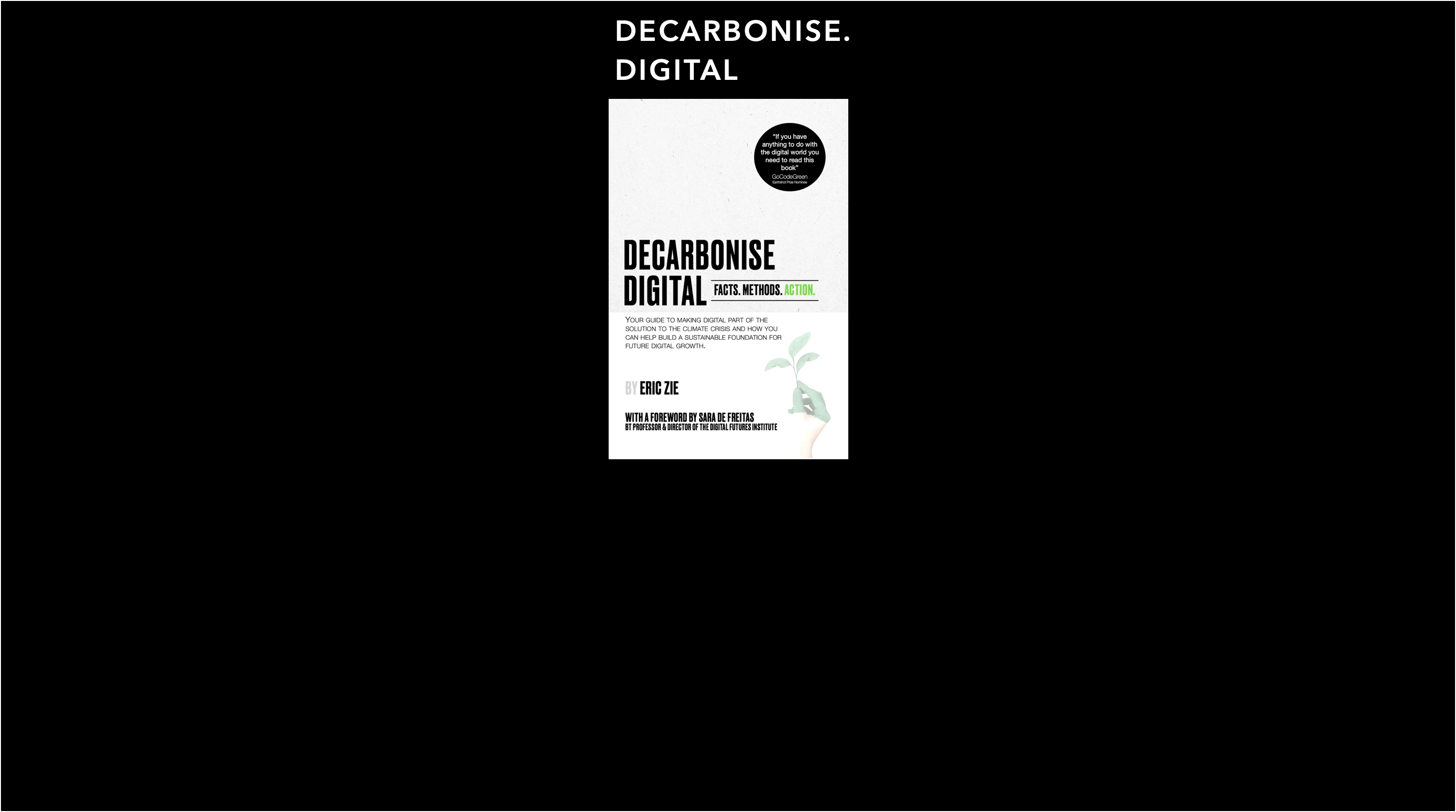 Image of the book decarbonise digital - by Eric Zie