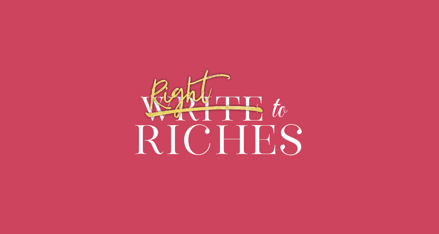 Write To Riches Title Treatment