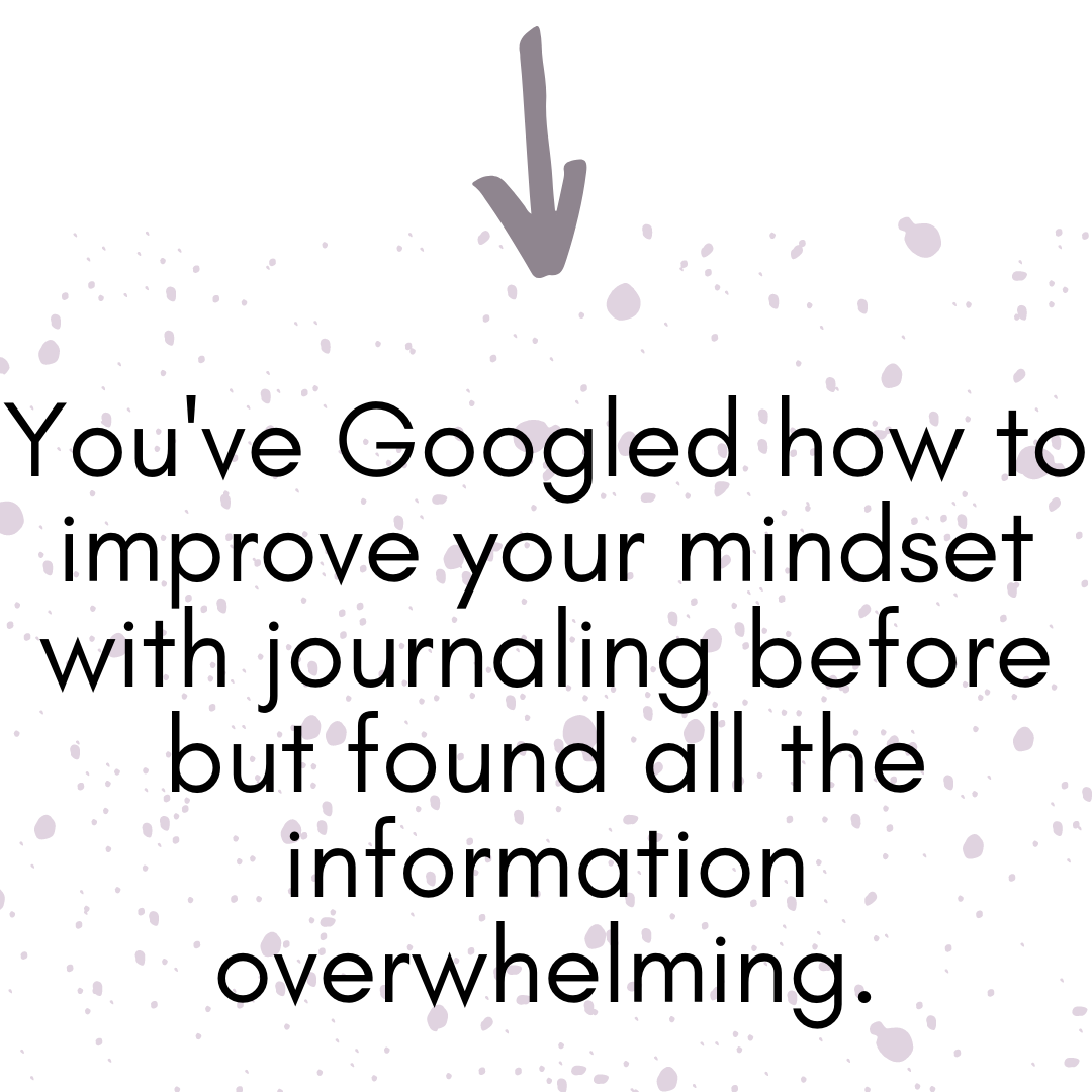 You've googled how to improve your mindset with journaling before but found all the information overwhelming