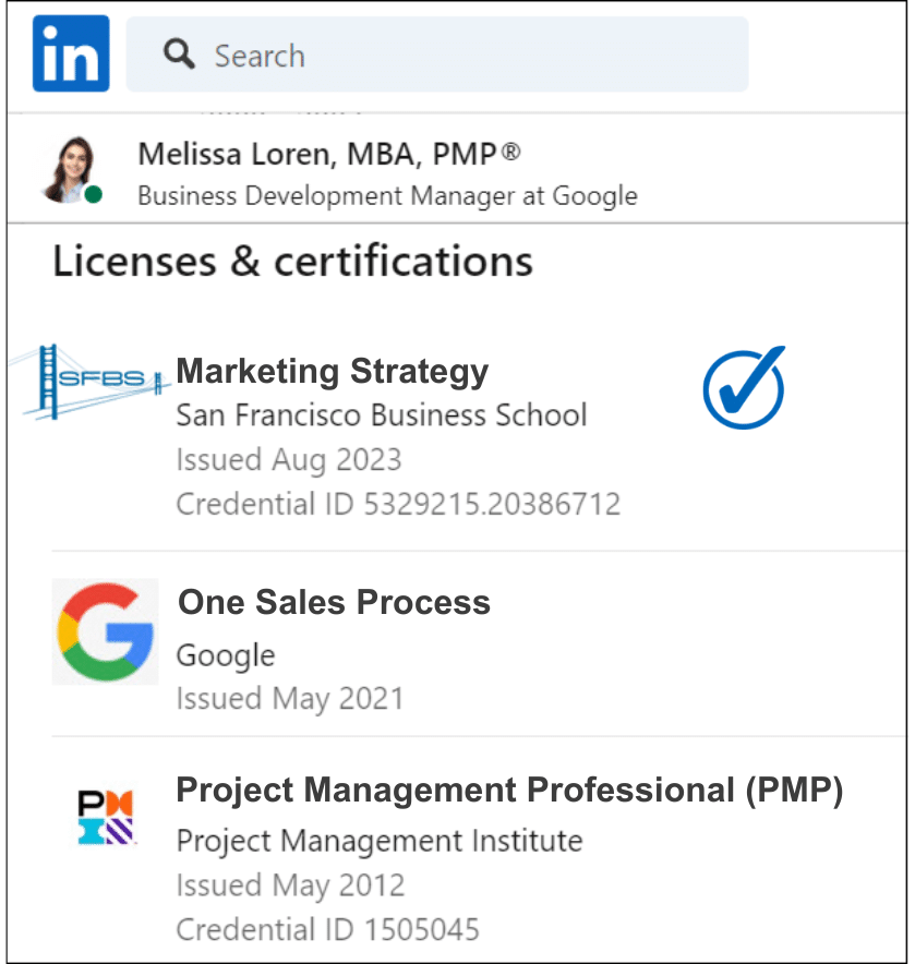 Marketing Strategy Training Program LinkedIn Profile