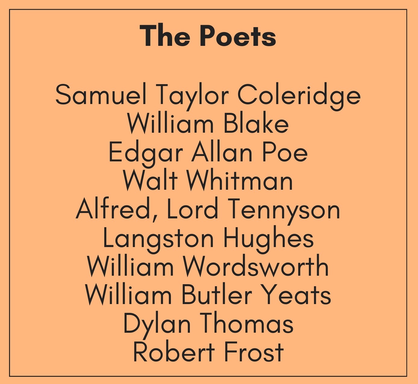 The Poets