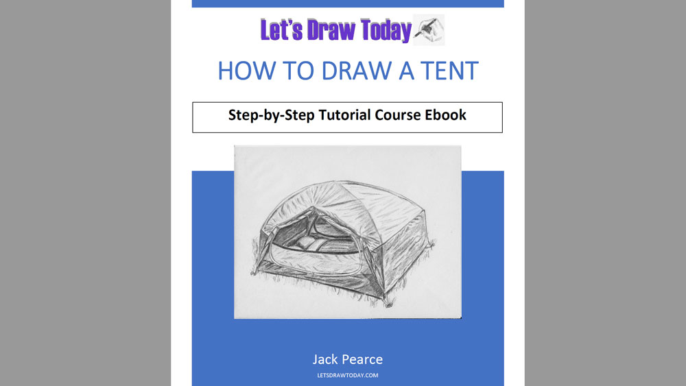 How to Draw a Tent | Let's Draw Today Club