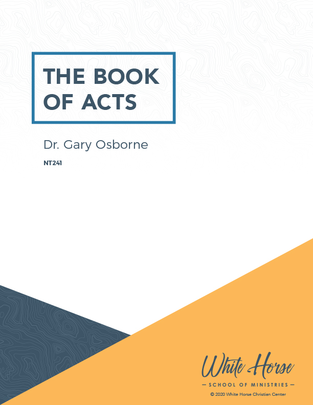 The Book of Acts - Course Cover