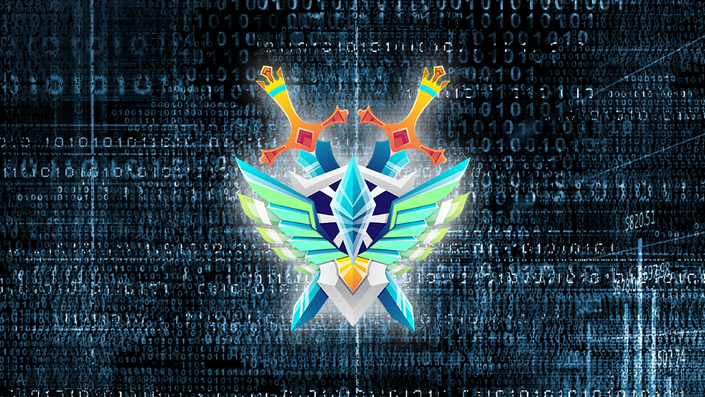 The Super Bundle Shield and Sword Logo
