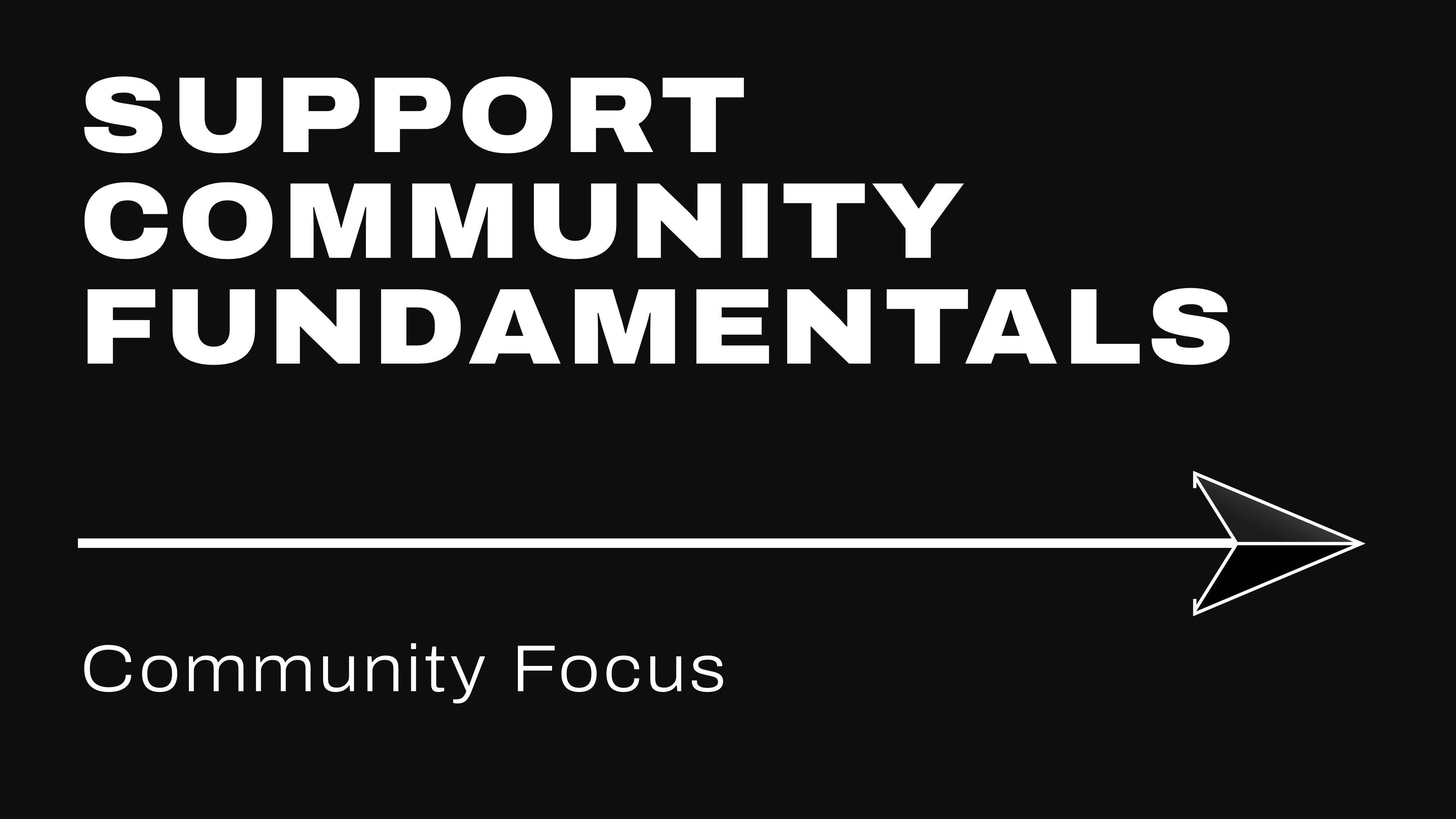 Support Community Fundamentals