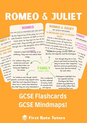 Romeo & Juliet GCSE Mindmap & Flashcards