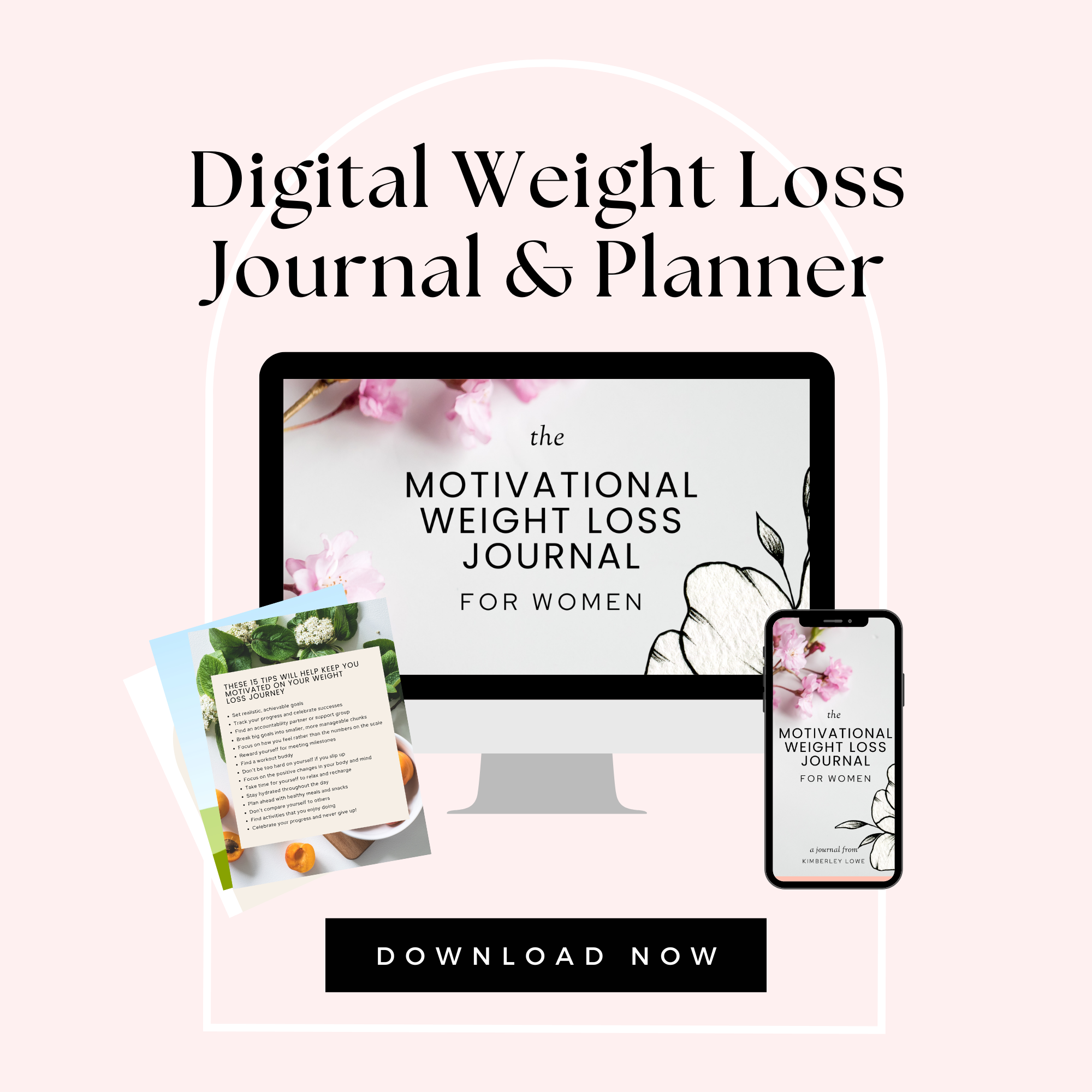 Motivational Weight Loss Journal 