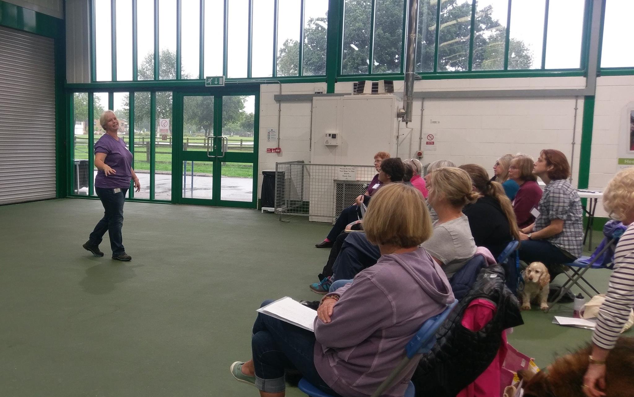 Pam Mackinnon teaching at UK Kennel Club