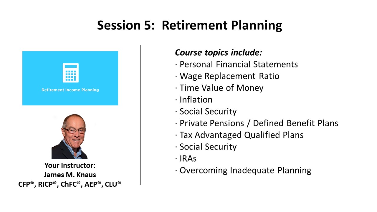 Retirement Income Planning Content