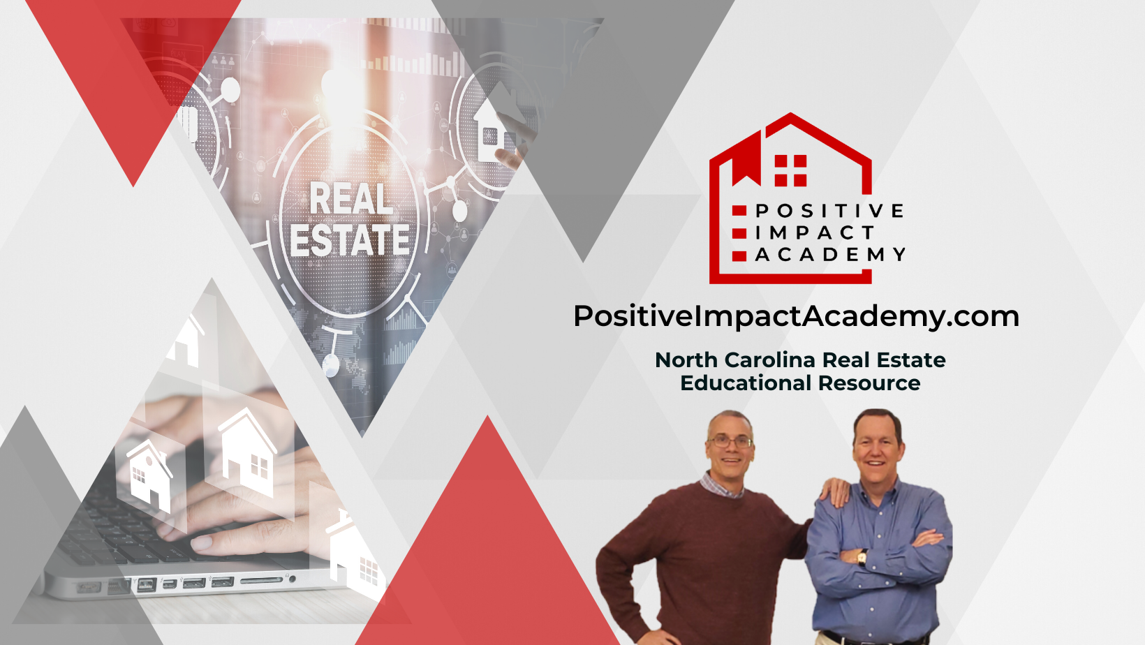 Positive Impact Academy Logo with Derrin Dunzweiler and Spencer Clifford