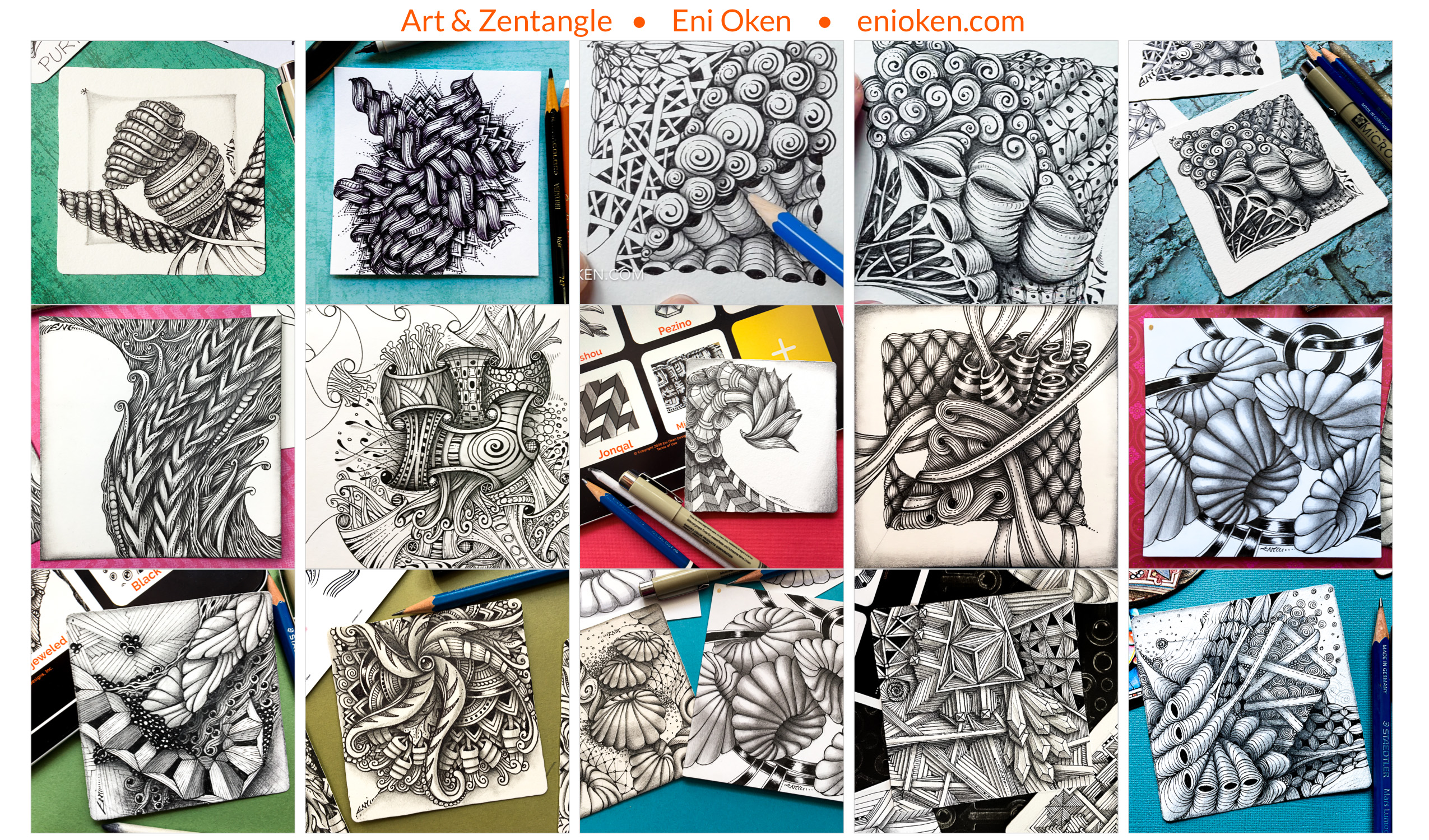 Easy Classic Zentangle Tiles 