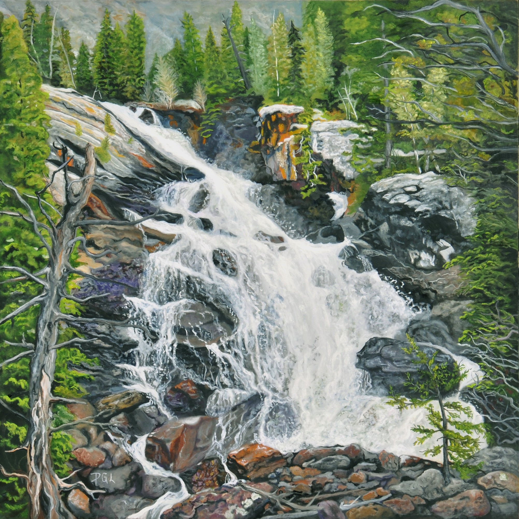 Oil painting of a landscape, testimonial from student, Pam Landreth of RL Caldwell Studio