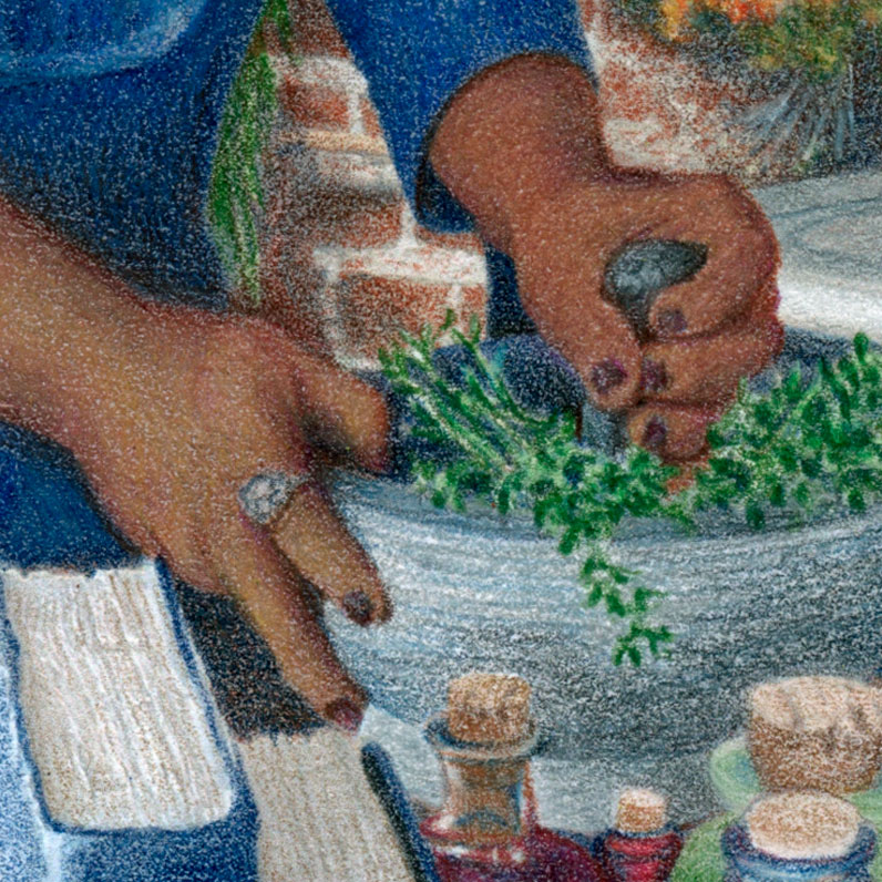 Herbcrafter's Tarot - midlife hands