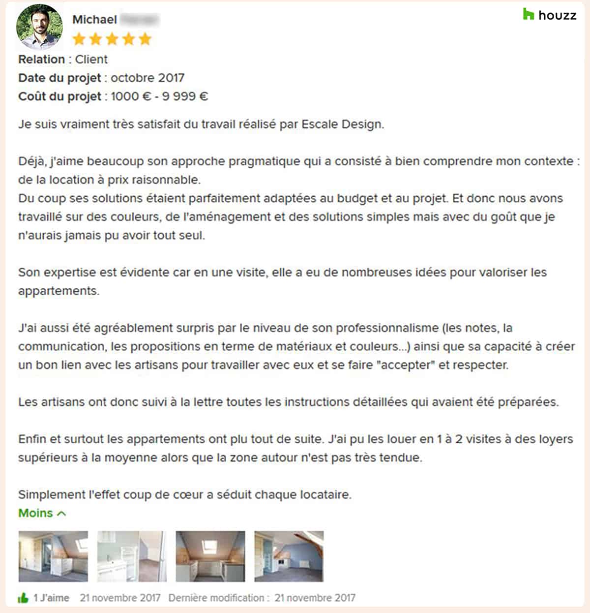 avis temoignages recommandations Formation en ligne à domicile escale design et deco décoration intérieur maison décoratrice mes secrets déco conseils