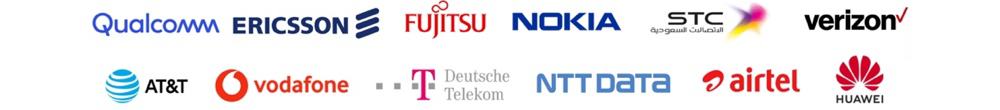 qualcomm ericsson nokua huawei airtel att