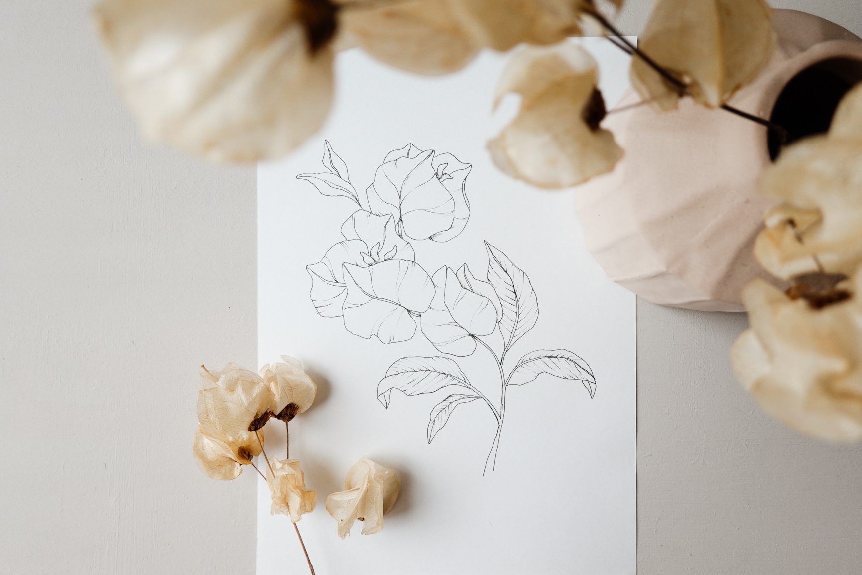 Drawing course floral art tutorials for beginners