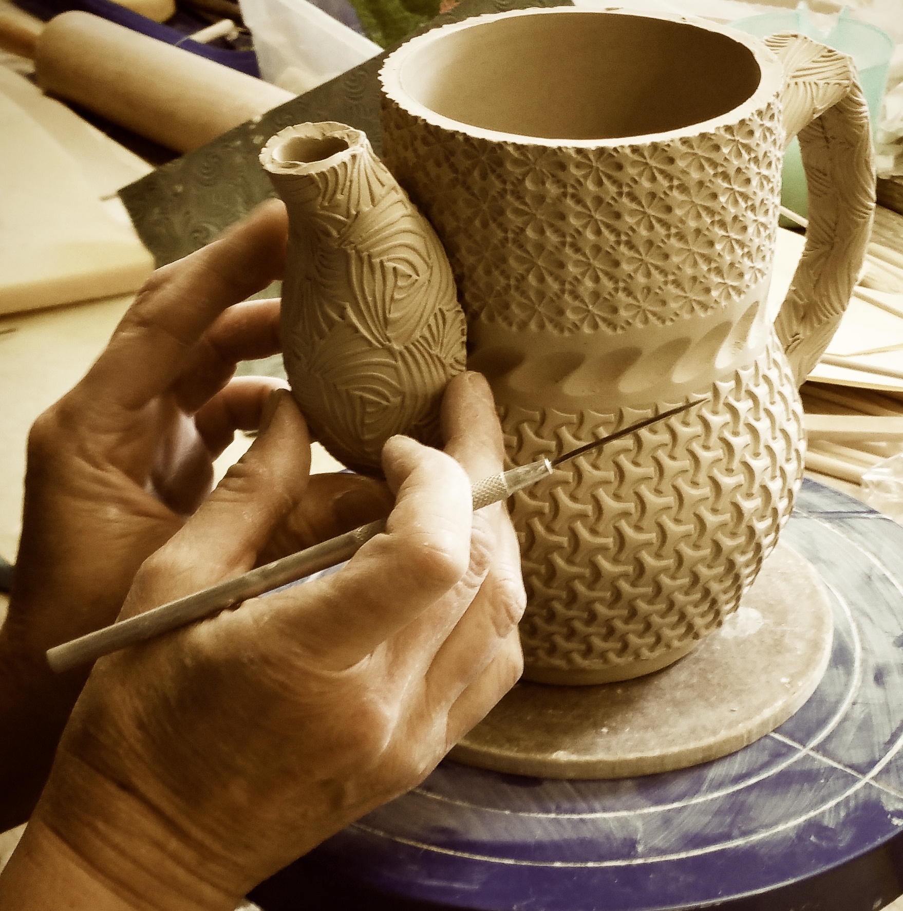 handbuilding pottery hand-built functional 