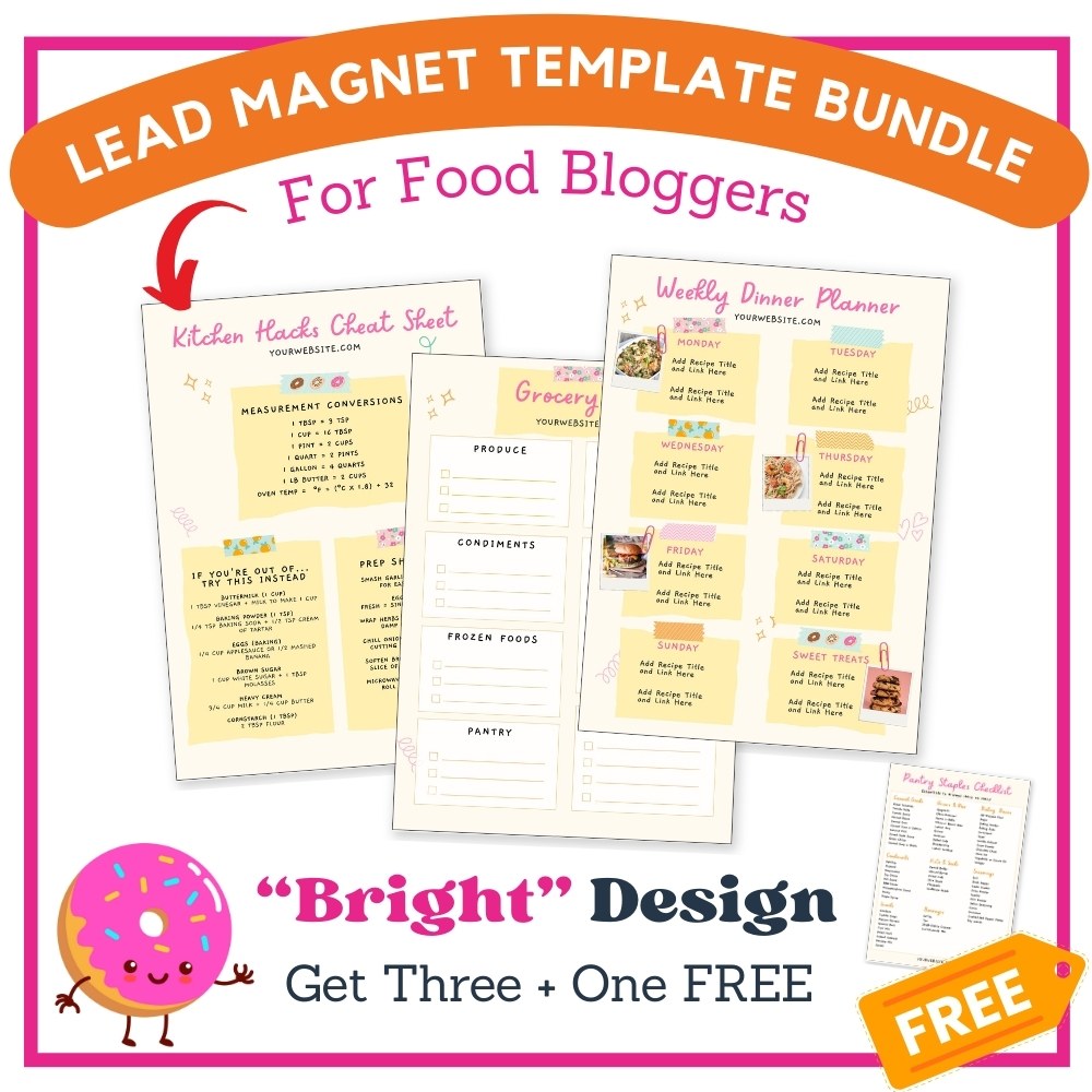 Lead Magnet Templates for Food Bloggers