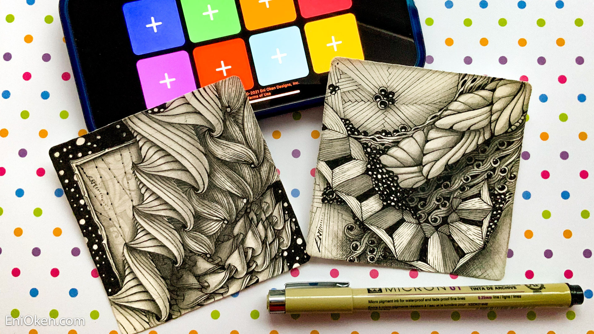 Classic BW Zentangle® Lessons (Membership)