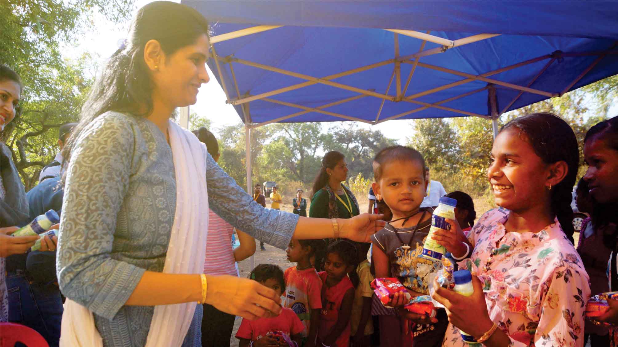 Gurumaa Neeta Tai serving the needy