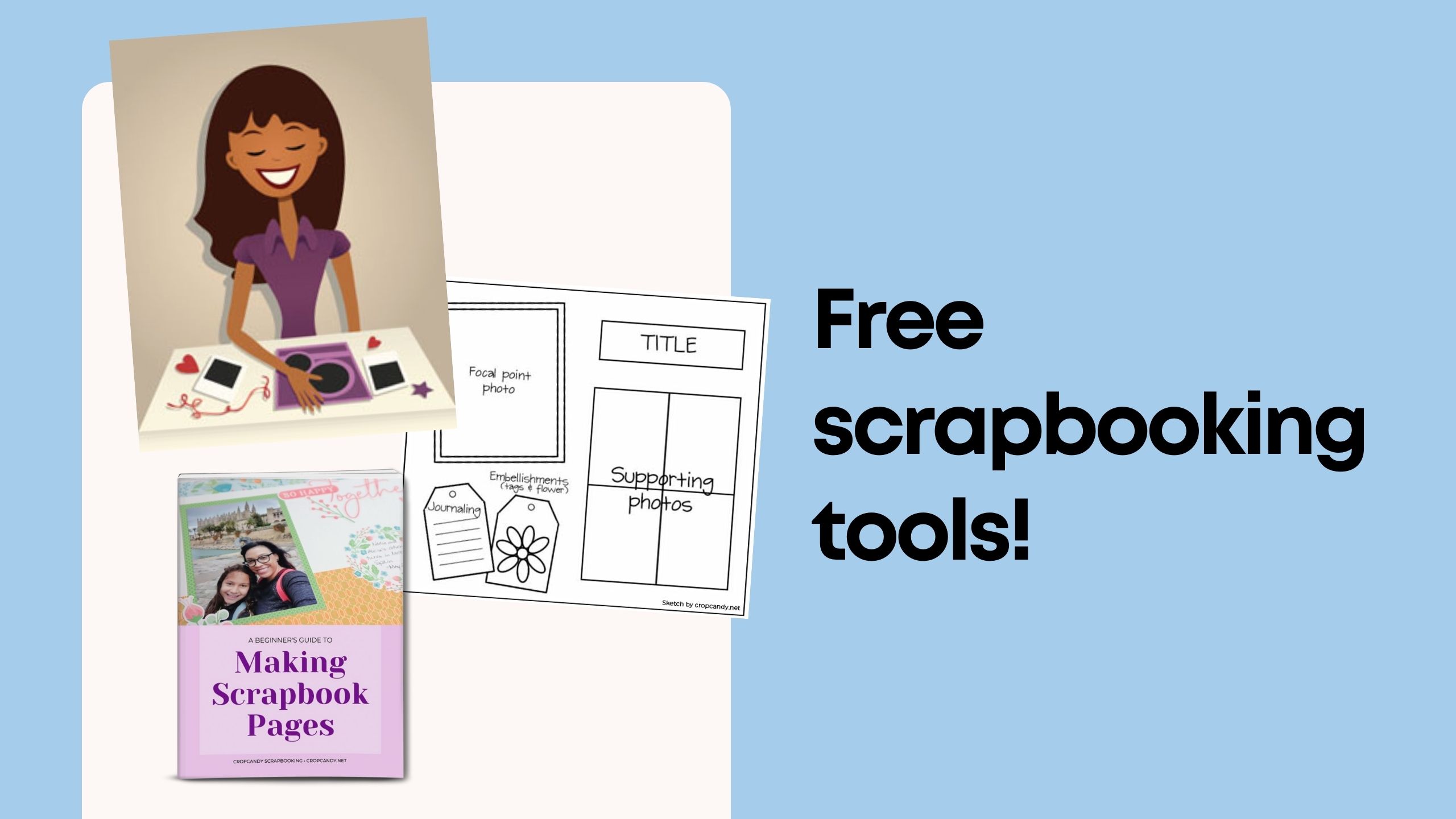 Free scrapbooking tools from The Scrapbook School
