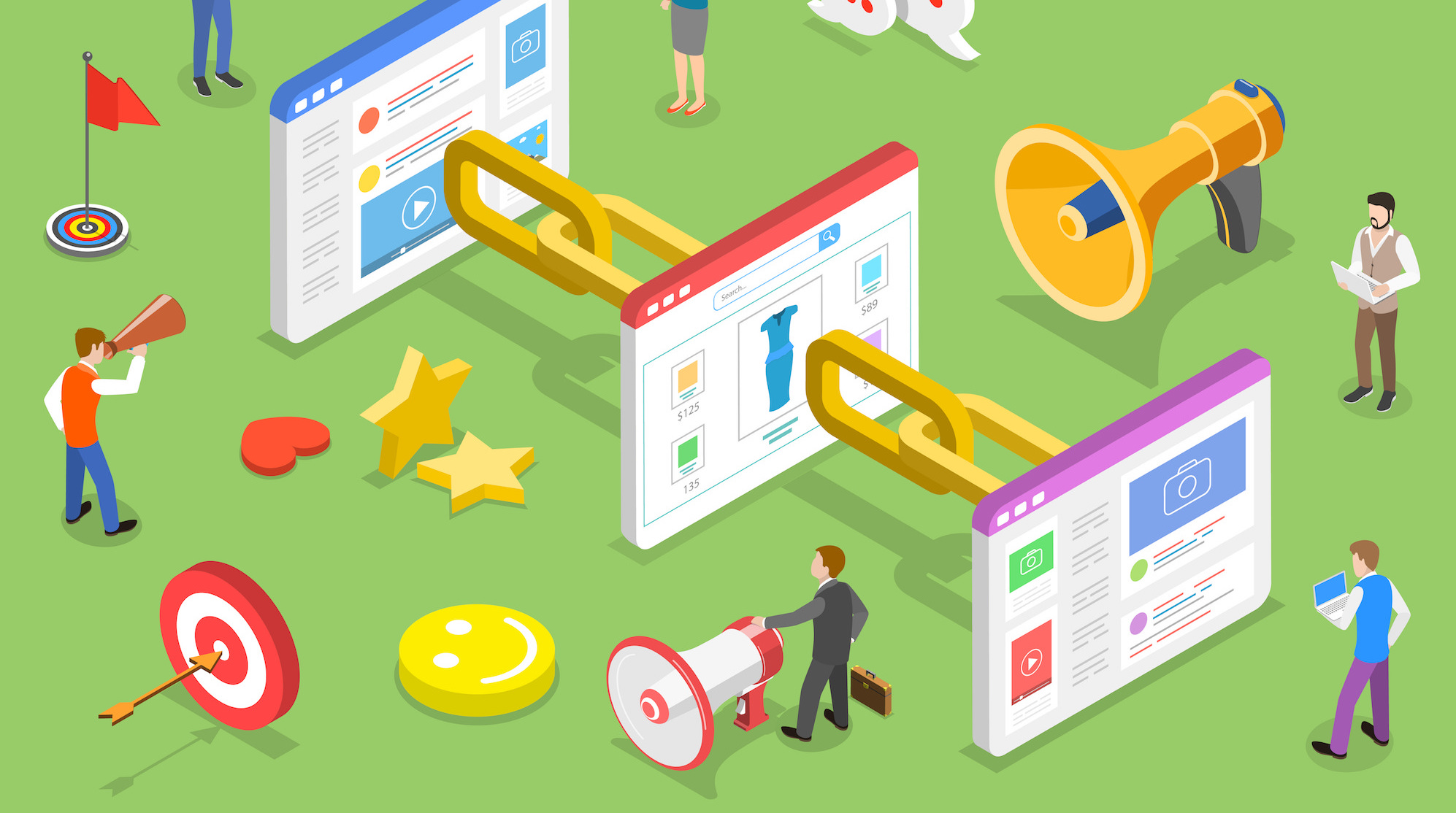 Link building illustration