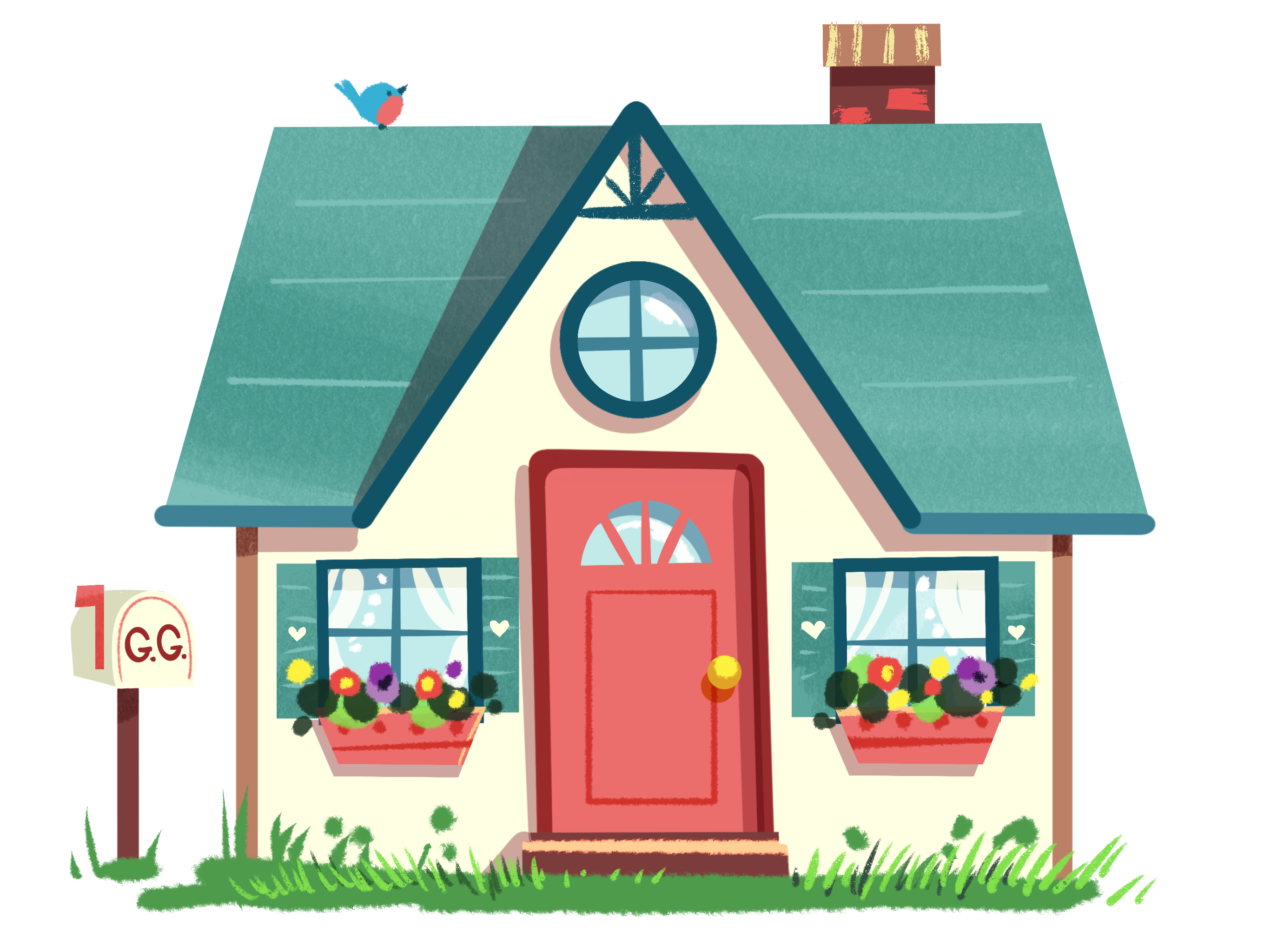 Cute Grandma Goodie&#39;s House Graphic