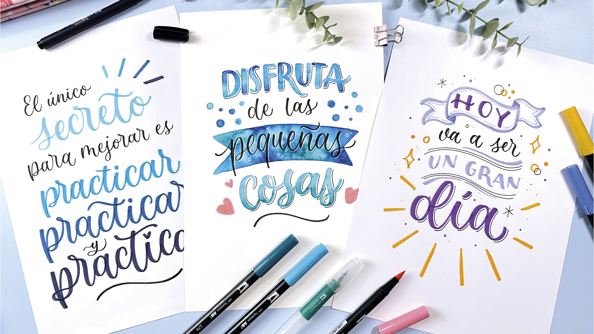 Lettering rotuladores punta pincel Libros, formación, cursos y clases  paarticulares