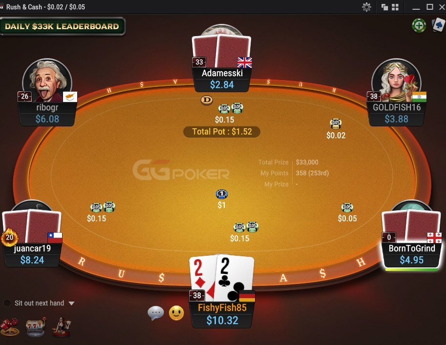 Jogue Rush & Cash Fast Fold Jogos de Poker Online