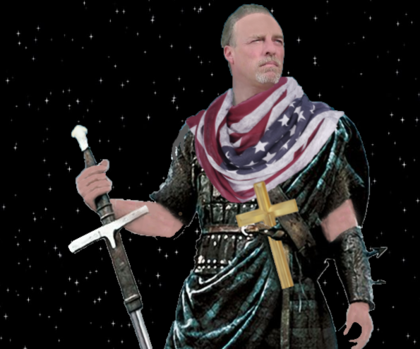Brother Dave Clothed as A Medieval Scottish Warrior