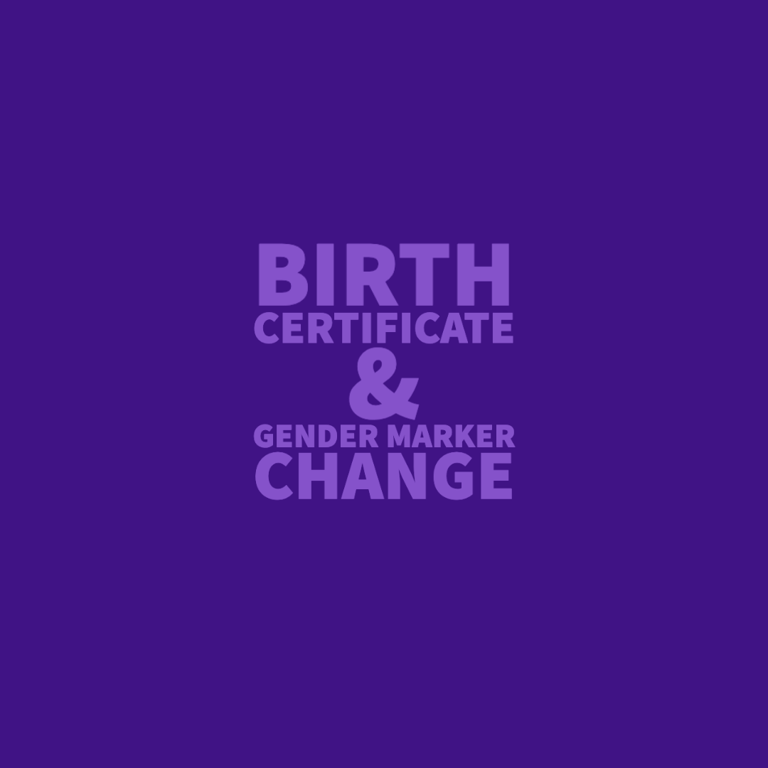 Birth Certificate  / Gender marker change