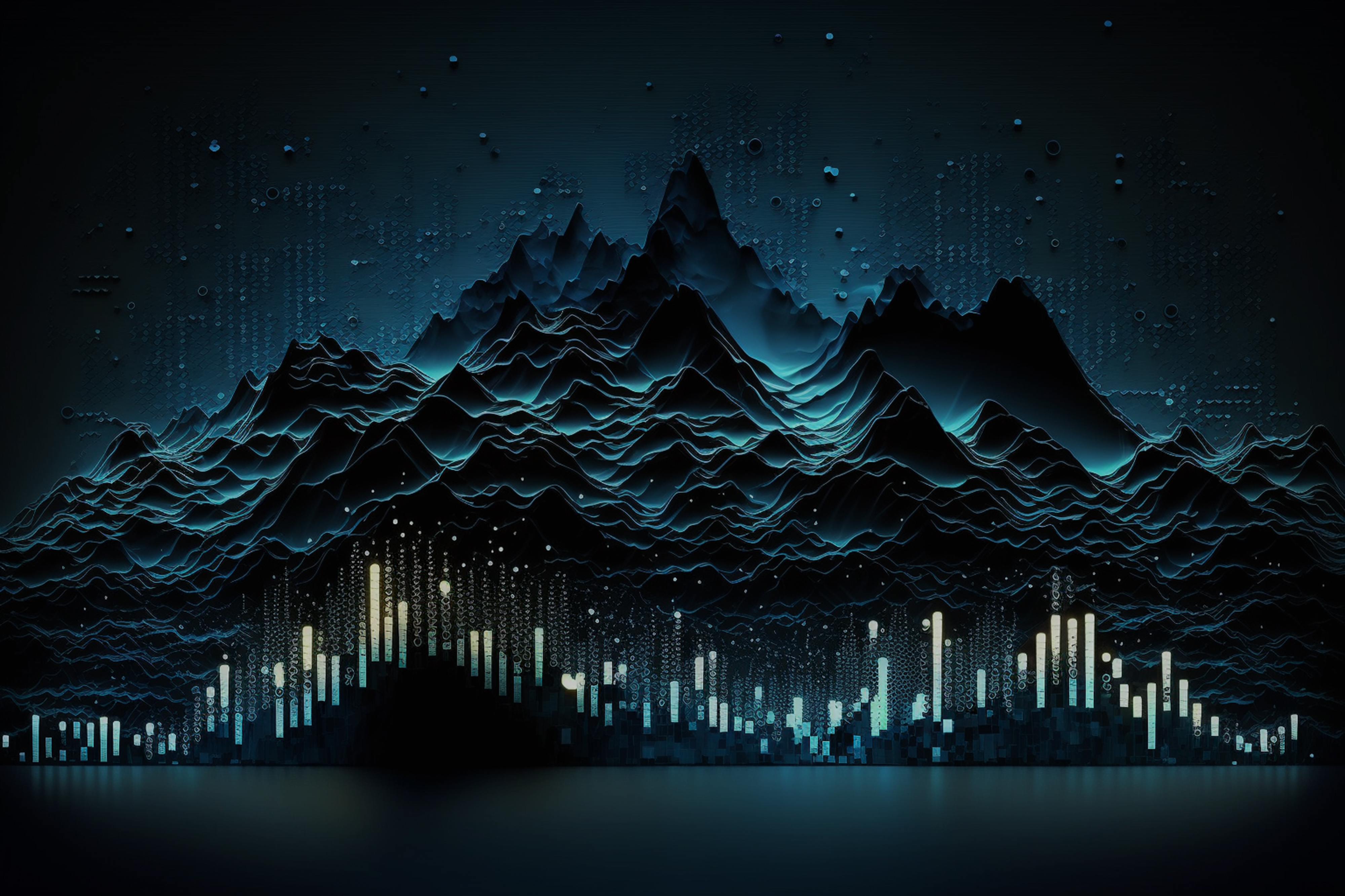 Hero Image of Mountain as a background to data visualizations