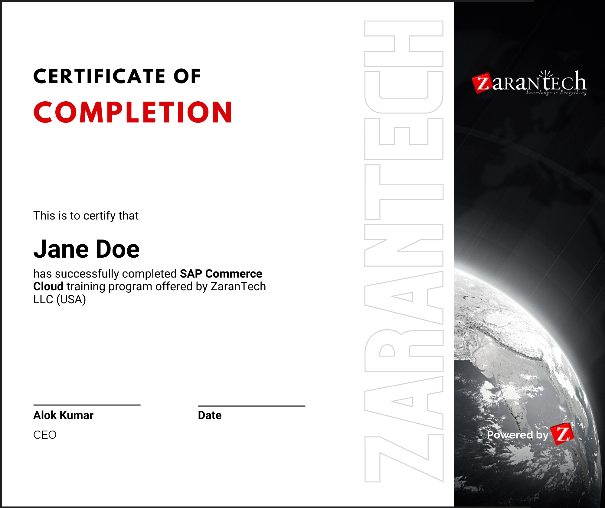 SAP Commerce Cloud - Course Completion