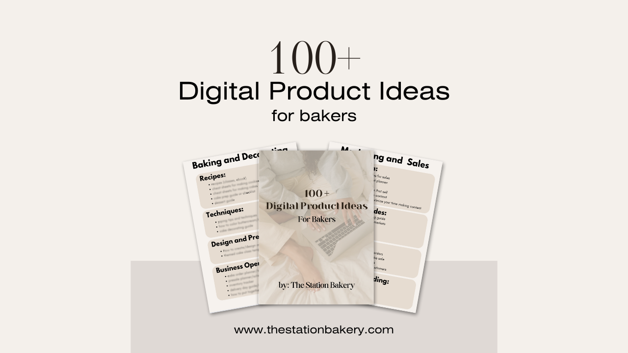 digital product ideas for bakers