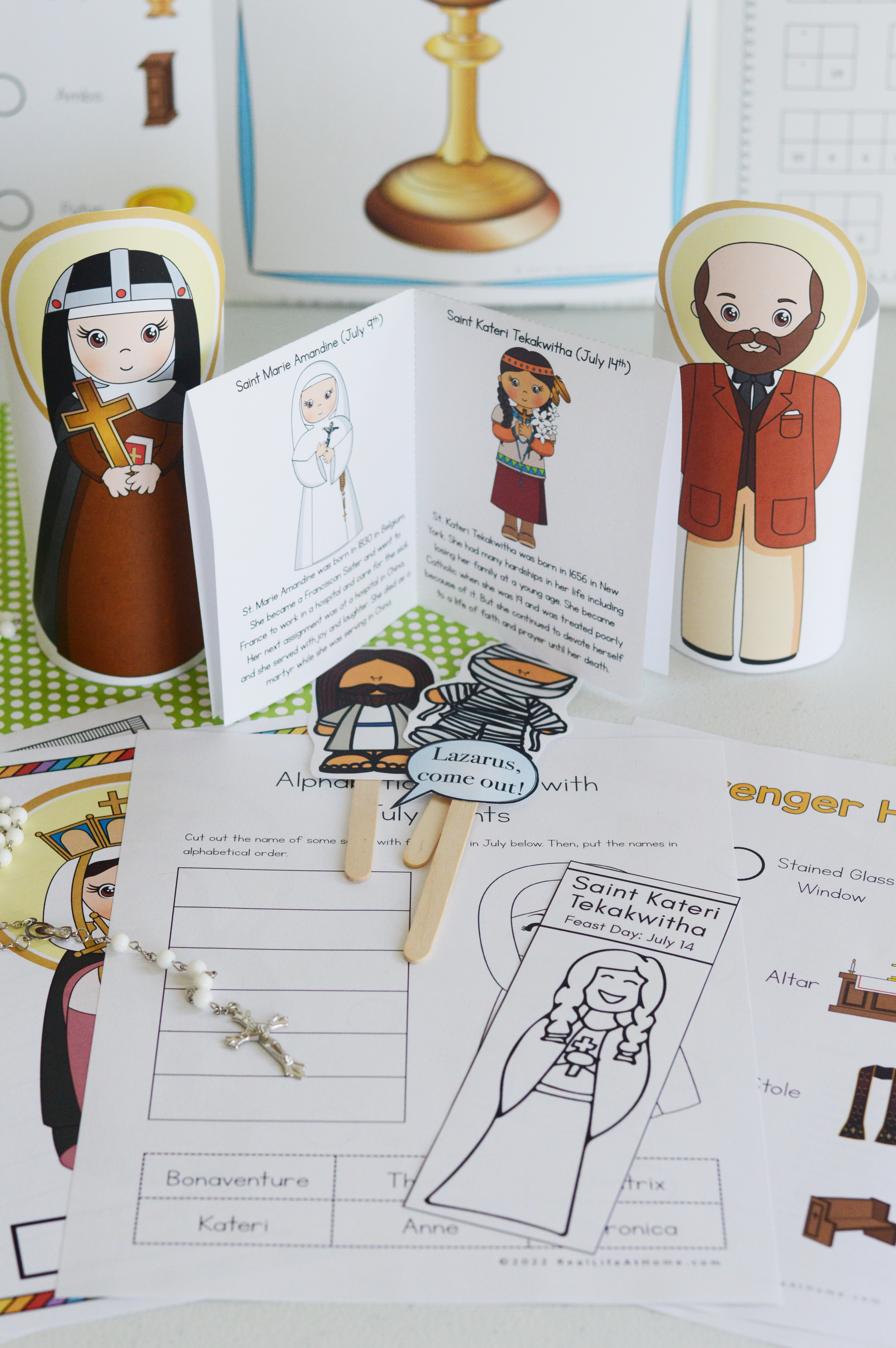 Catholic Icing Monthly Pack Kids Printables