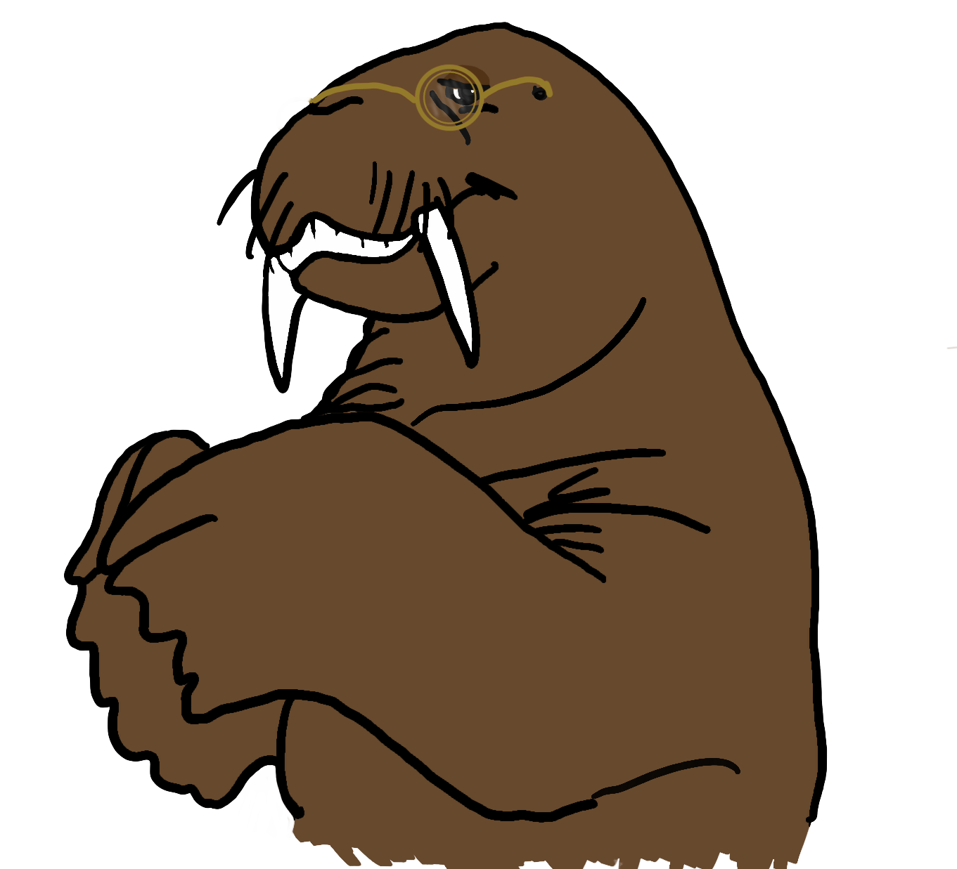 Drawing of a walrus