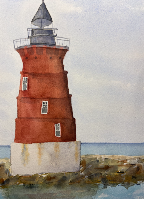 Watercolor with Birgit O'Connor Hake Brush quick fix 