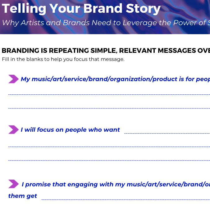 interactive worksheets to help you gain empathy and drive your brand story home