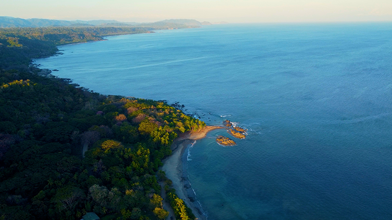 Costa Rican coastline.