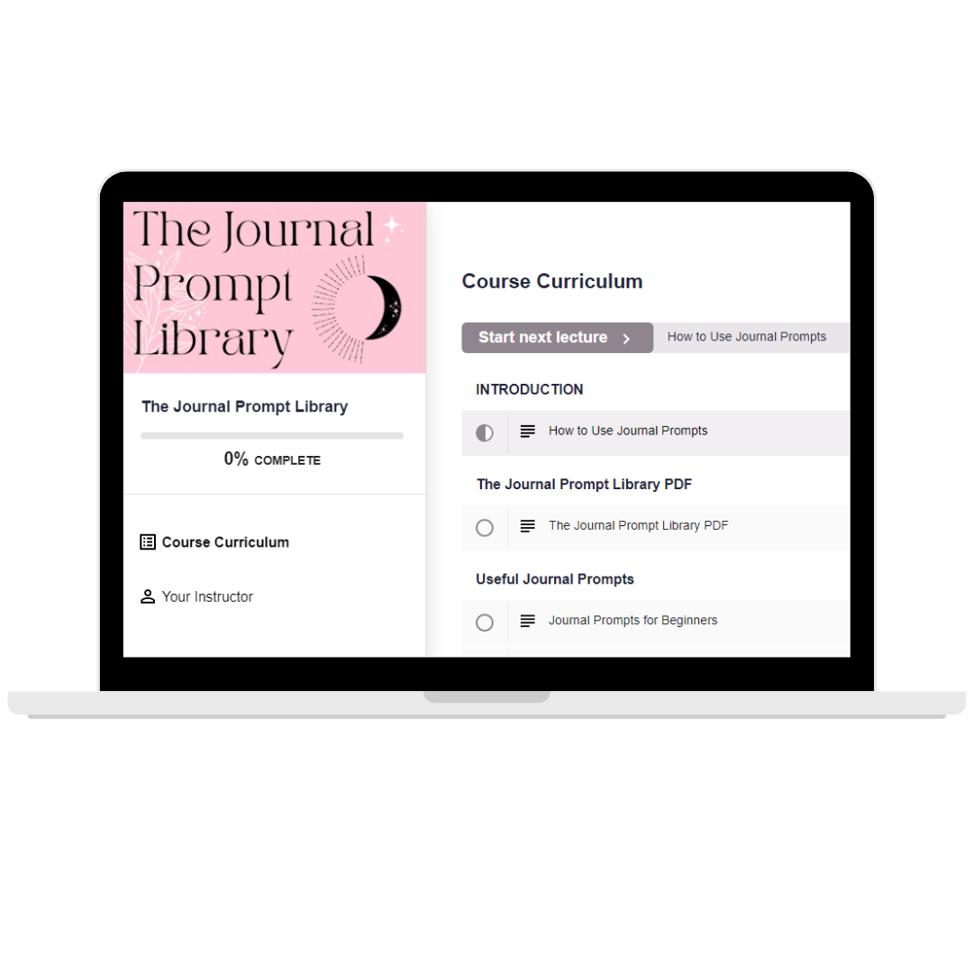 the journal prompt library curriculum